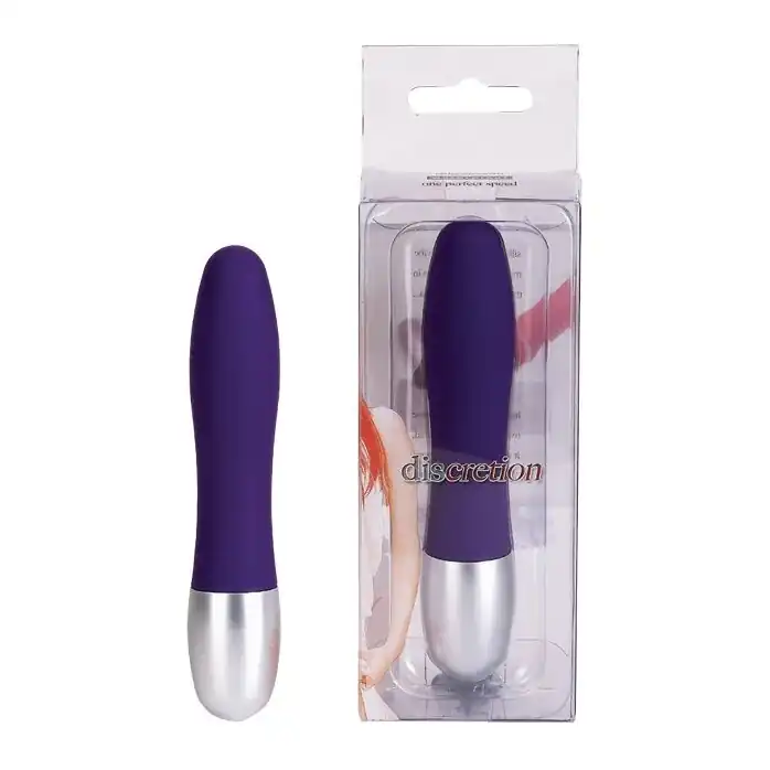 Фиолетовый вибратор Discretion Probe - 11 см