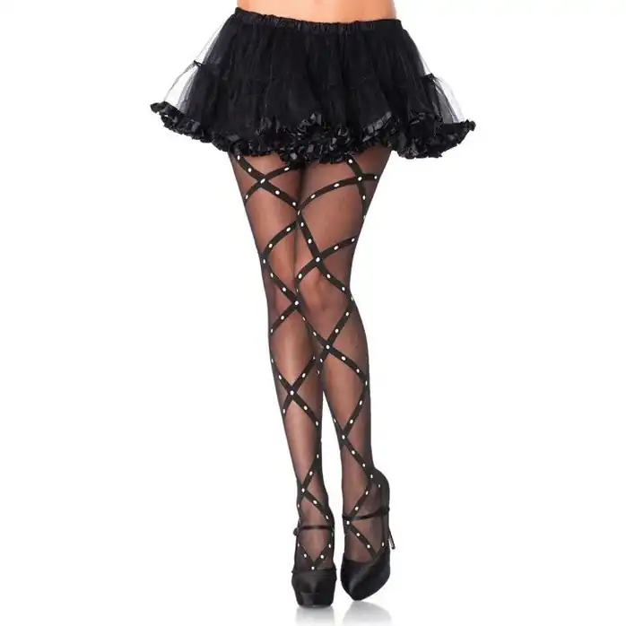 Колготки с ярким узором CONTRAST WOVEN PANTYHOSE