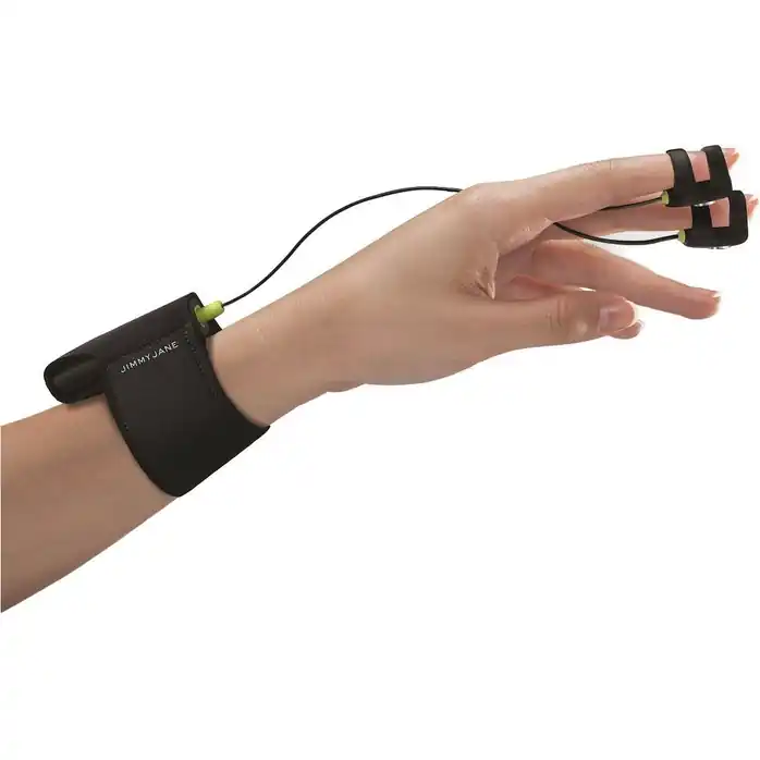 Электростимулятор с вибрацией HELLO TOUCH FINGER VIBRATOR X BLACK. Фотография 3.