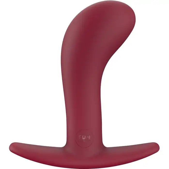 Бордовый анальный стимулятор BOOTIE L - 11,1 см