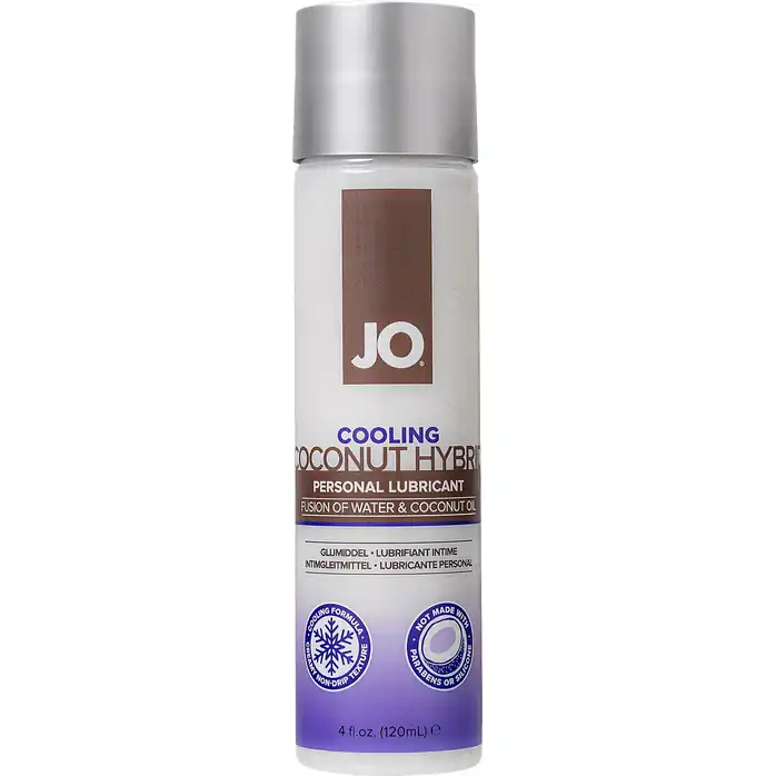 Водно-масляный лубрикант с охлаждающим эффектом JO Silicon free Hybrid Lubricant COOLING - 120 мл - JO Silicone free Hybrid