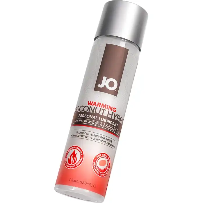 Водно-масляный лубрикант с разогревающим эффектом Hybrid Lubricant WARMING - 120 мл - JO Silicone free Hybrid. Фотография 4.