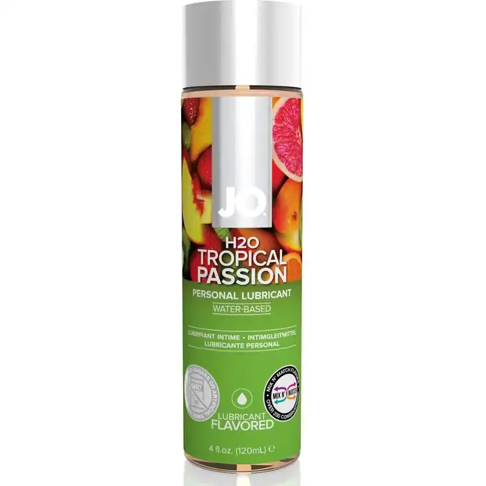 Лубрикант на водной основе с ароматом тропических фруктов JO Flavored Tropical Passion - 120 мл - JO H2O Flavors