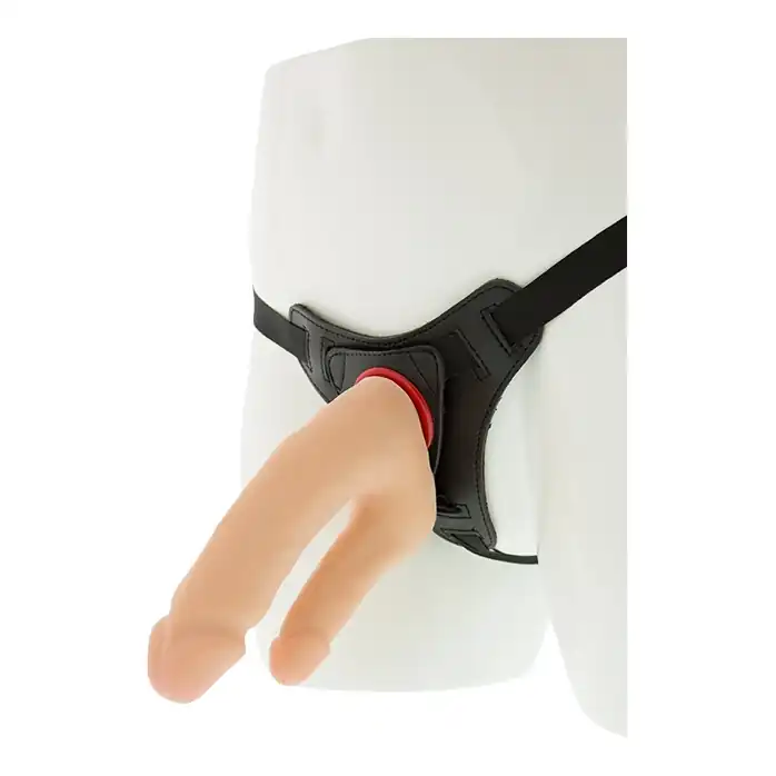 Страпон с двумя фаллосами REALSTUFF DOUBLE PENETRATOR HARNESS - RealStuff. Фотография 2.