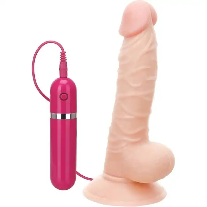 Телесный реалистик G-GIRL STYLE 7INCH VIBRATING DONG - 17,8 см - G-Girl