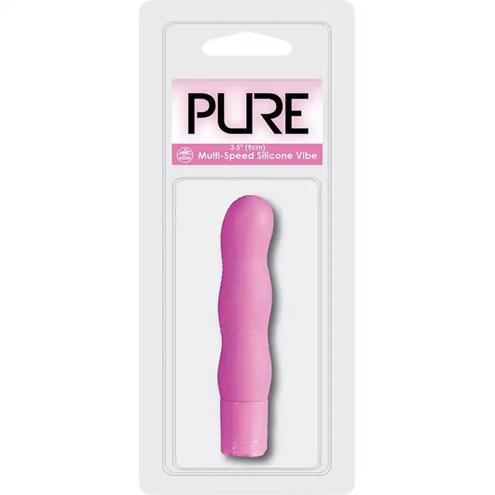 Фиолетовый мини-вибратор PURE 3.5INCH VIBRATOR PURPLE - 9 см - Pure. Фотография 2.