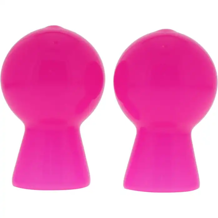 Розовые вакуумные помпы для сосков NIPPLE SUCKER PAIR IN SHINY PINK