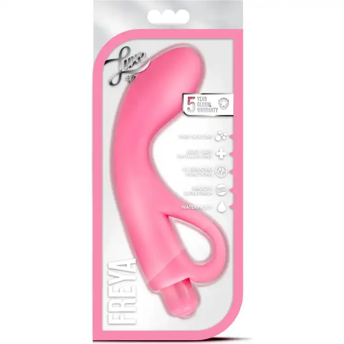 Розовый изогнутый стимулятор LUXE FREYA PINK - 17,7 см - Luxe. Фотография 2.
