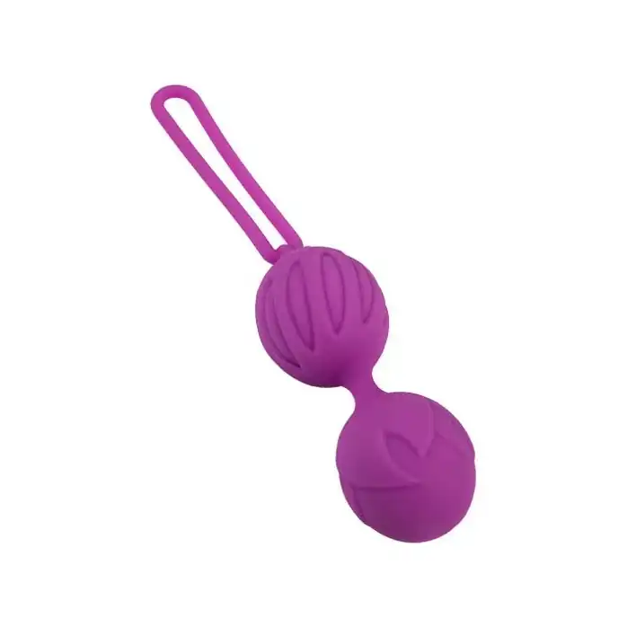 Фиолетовые вагинальные шарики Geisha Lastic Ball S