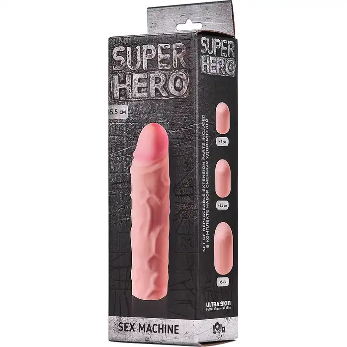 Фаллоудлинитель SUPER HERO Sex Machine - 15,5 см - Super Hero. Фотография 2.
