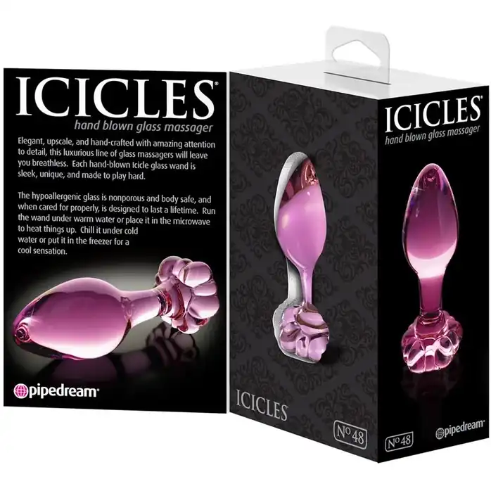 Анальный стимулятор-пробка Icicles № 48 - 8,9 см - Icicles. Фотография 4.