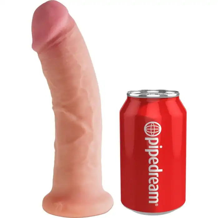 Телесный фаллоимитатор на присоске Dual Density 8 Cock - 20,3 см - King Cock. Фотография 5.
