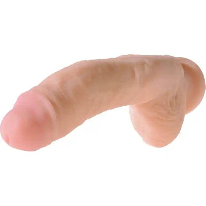 Телесный загнутый фаллоимитатор Dual Density 10 Cock - 25,4 см - King Cock. Фотография 3.