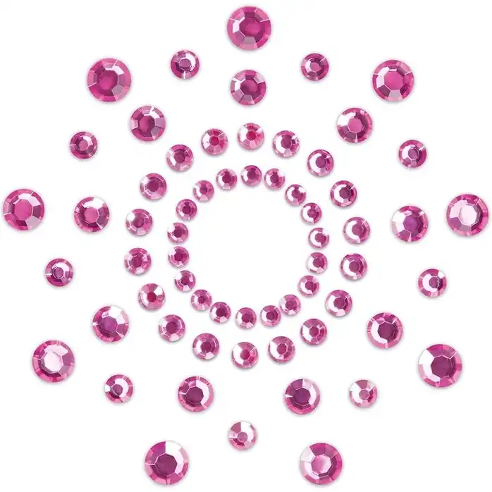 Розовые наклейки на грудь Mimi Bijoux
