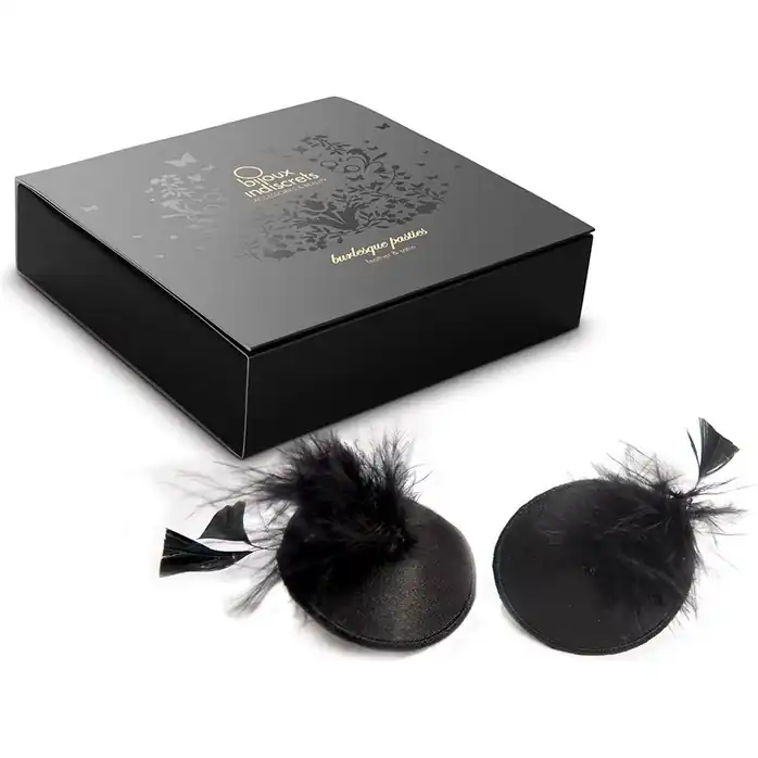 Наклейки на грудь Burlesque Pasties Feather Bijoux