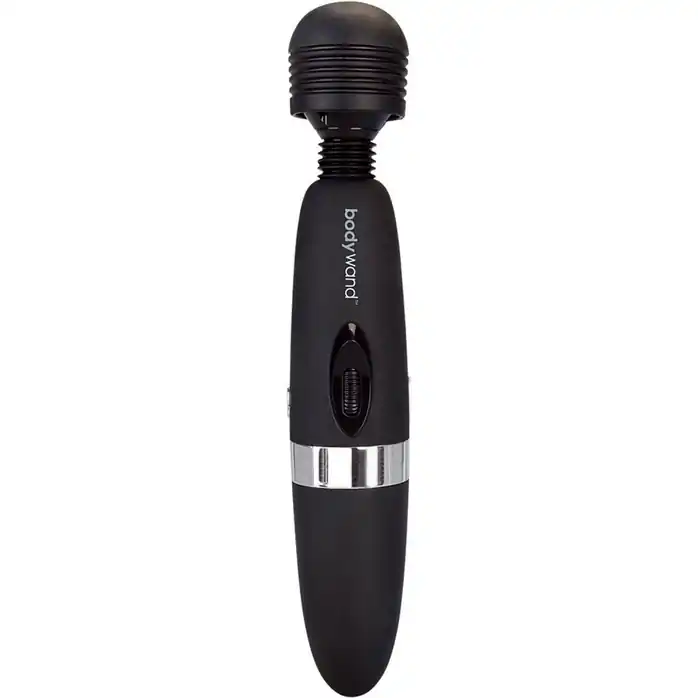 Чёрный вибратор BodyWand Rechargeable Massager