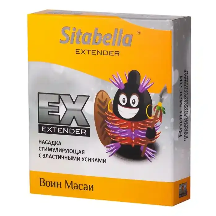 Стимулирующая насадка Sitabella Extender Воин Масаи - Sitabella condoms. Фотография 2.
