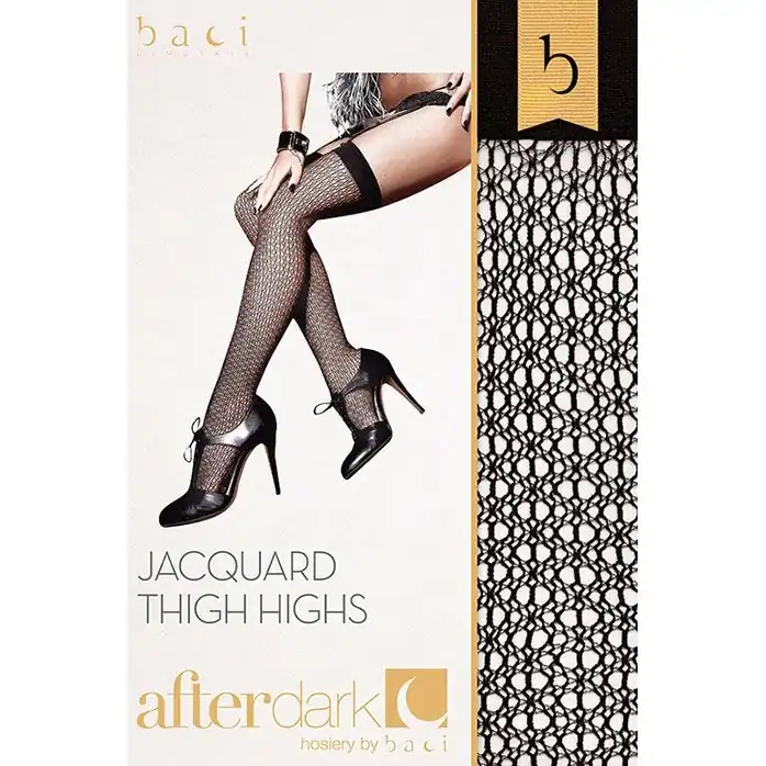 Жаккардовые чулки Jacquard Thigh High - After Dark Collection