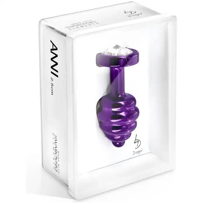 Фиолетовый винтовой плаг ANNI Ano purple T2 - 7,5 см