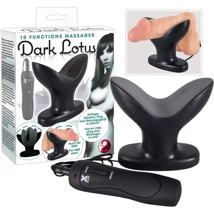 Стимулятор 2-в-1 Dark Lotus: анальный вибратор и фаллостимулятор - You2Toys. Фотография 2.