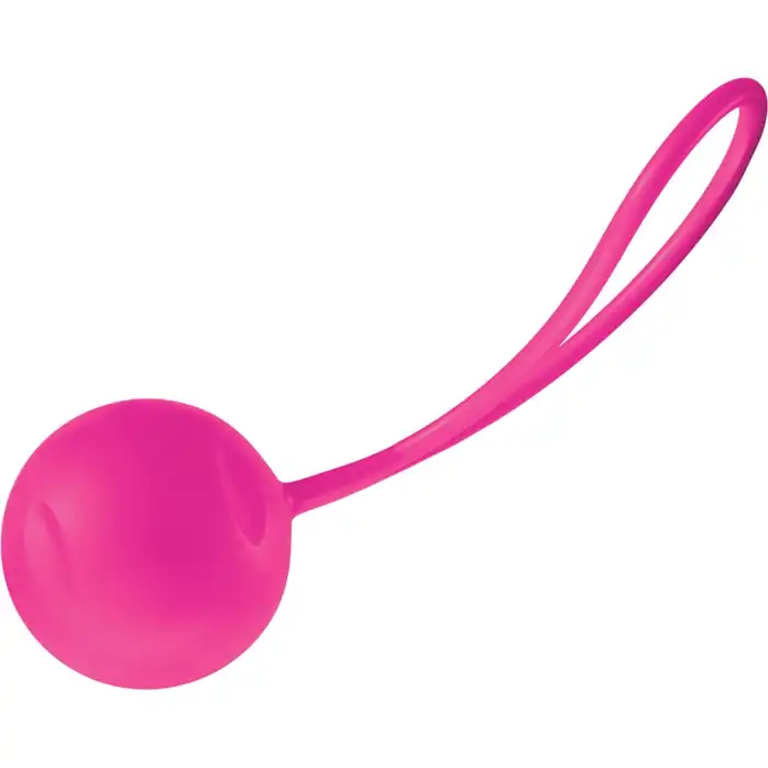 Ярко-розовый вагинальный шарик Joyballs Trend Single