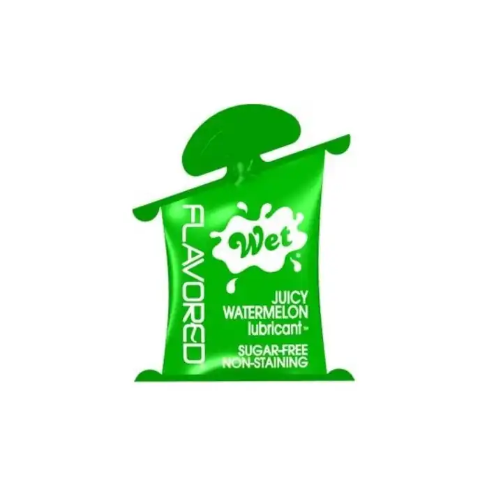 Лубрикант Wet Flavored Juicy Watermelon с ароматом арбуза - 10 мл - Wet Flavored