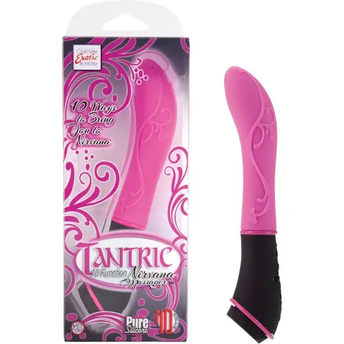 Розовый вибромассажер Tantric 10-Function Nirvana - 19 см - Tantric Collection. Фотография 2.