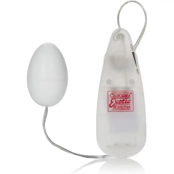 Круглое белое виброяйцо Pocket Exotics Vibrating Egg - Pocket Exotics