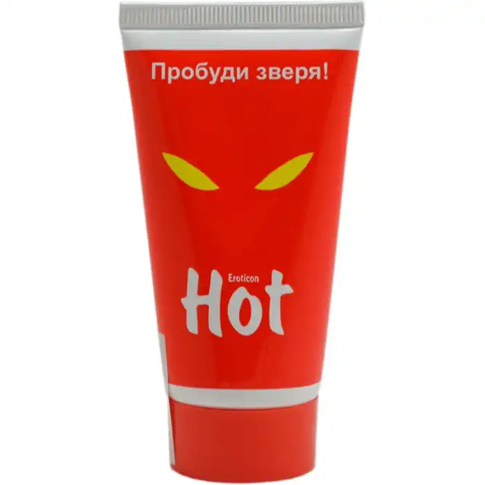 Возбуждающая гель-смазка HOT с женьшенем - 50 мл - Eroticon lubricants