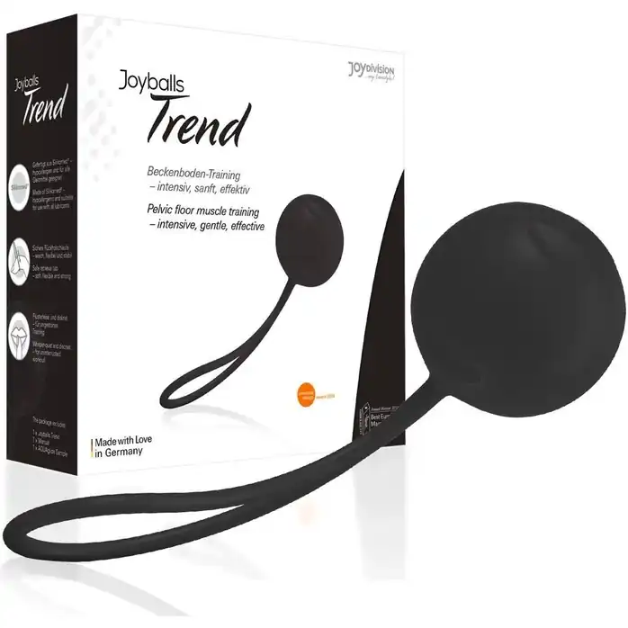 Чёрный вагинальный шарик Joyballs Trend