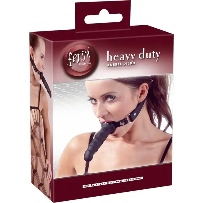 Кляп с наружным фаллоимитатором Knebel mit Dildo - Fetish Collection. Фотография 3.
