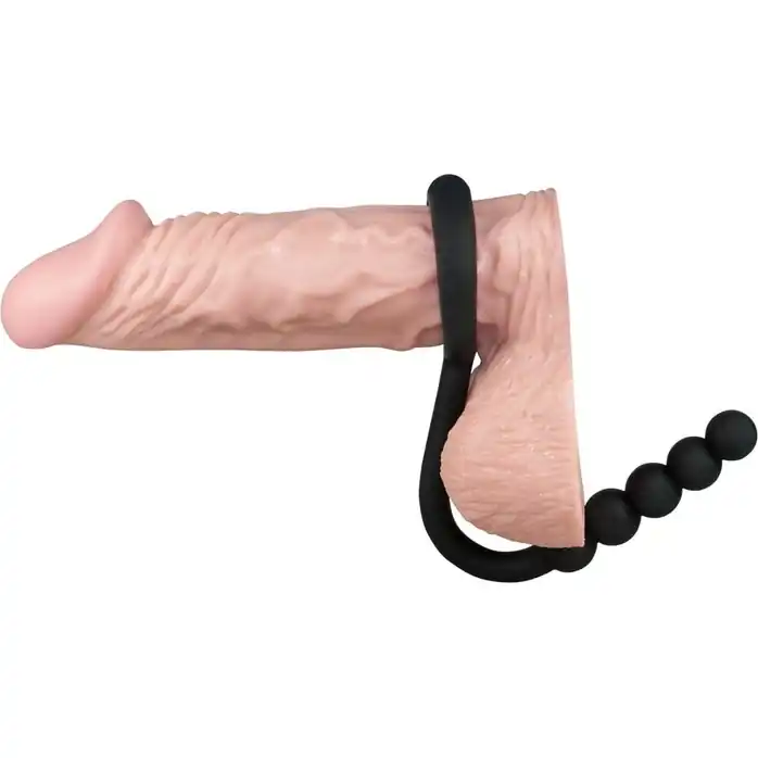 Эрекционное кольцо с анальной цепочкой Cockring with Balls - You2Toys. Фотография 3.