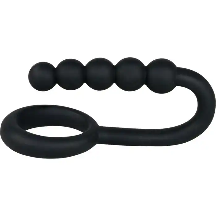 Эрекционное кольцо с анальной цепочкой Cockring with Balls - You2Toys