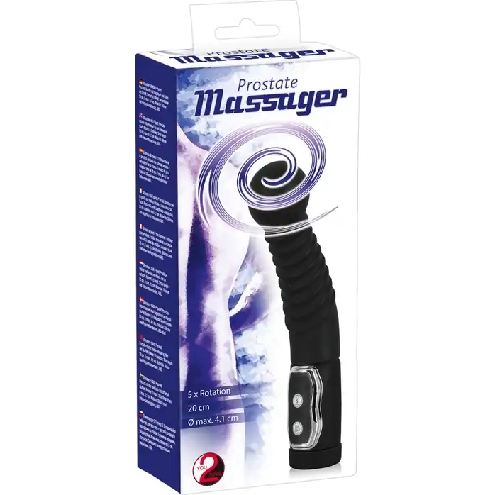 Чёрный стимулятор простаты с ротацией Prostate Twister - 20 см - You2Toys. Фотография 7.