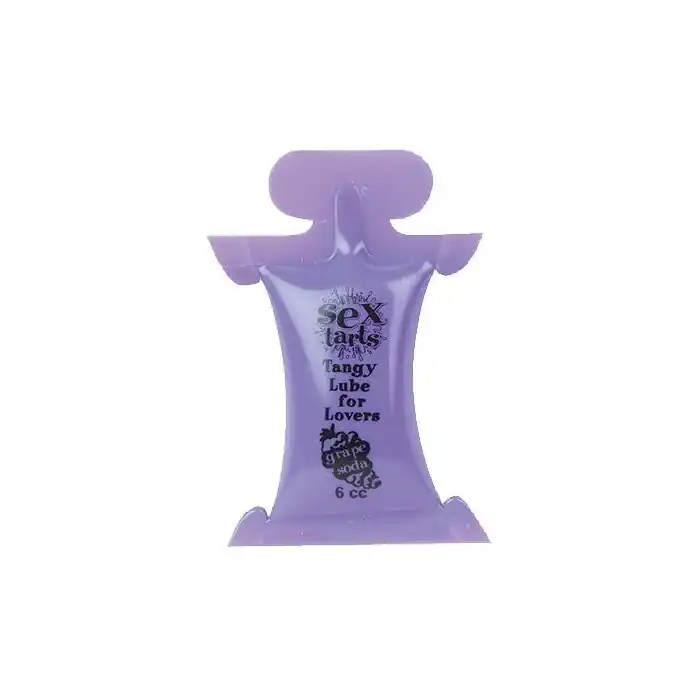 Лубрикант на водной основе Sex Tarts Lube Grape Soda с ароматом винограда - 6 мл - Sex Tarts