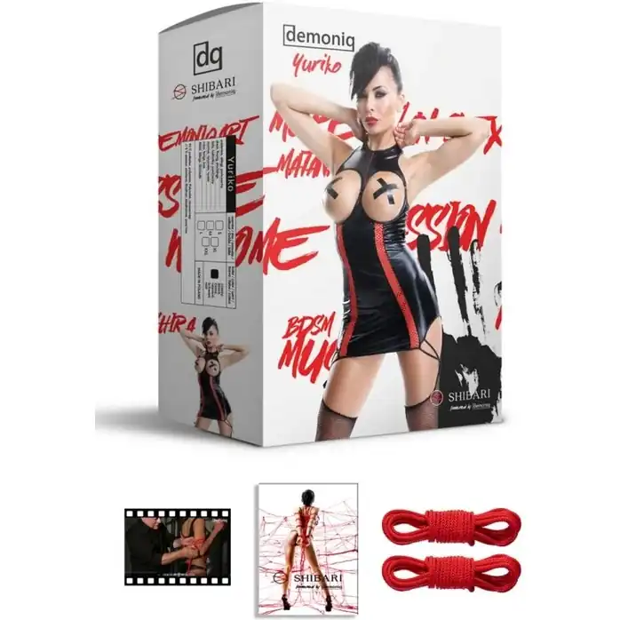 Платье с открытой грудью Yuriko в комплекте с веревками для связывания - Shibari сollection. Фотография 5.