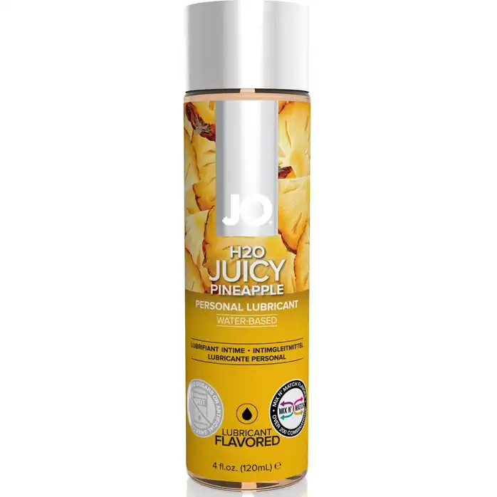 Лубрикант на водной основе с ароматом ананаса JO Flavored Juicy Pineapple - 120 мл - JO H2O Flavors