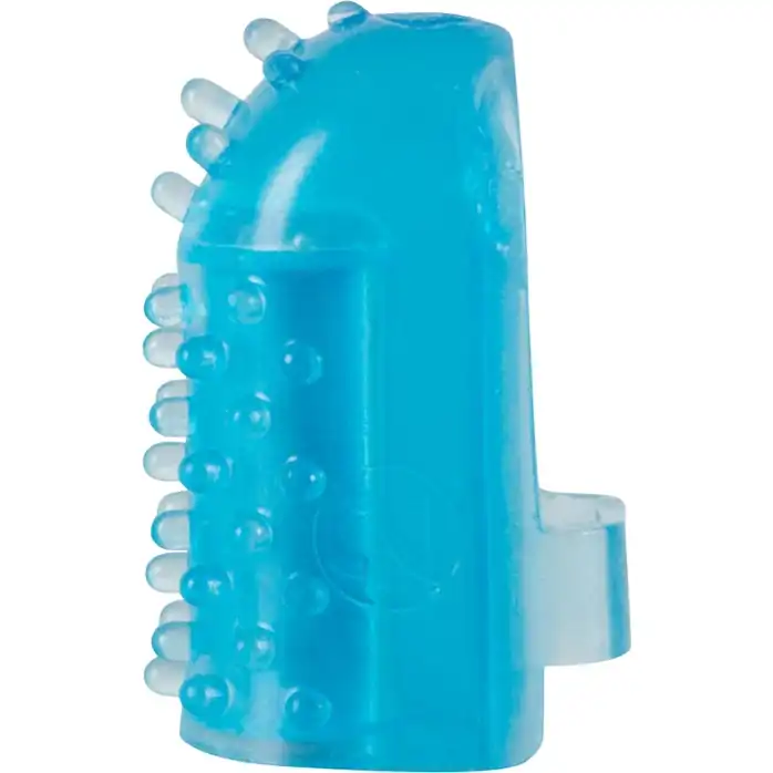 Голубая насадка на палец с вибрацией One-time Finger Vibrator - You2Toys. Фотография 3.