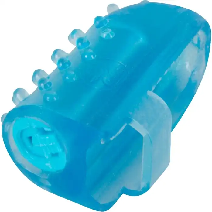 Голубая насадка на палец с вибрацией One-time Finger Vibrator - You2Toys