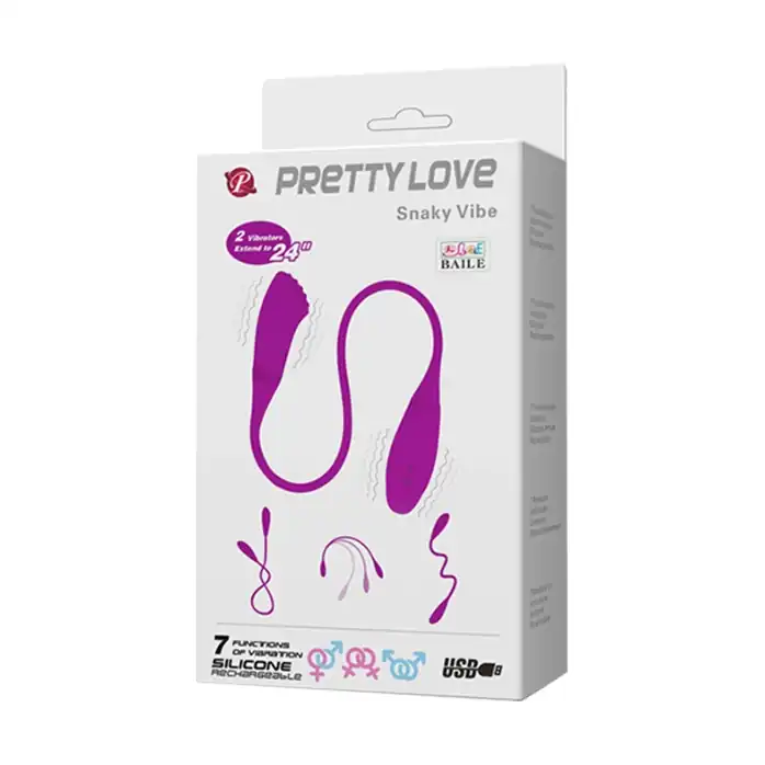 Анально-вагинальный вибромассажер на гибком стержне Snaky Vibe - 60 см - Pretty Love. Фотография 6.