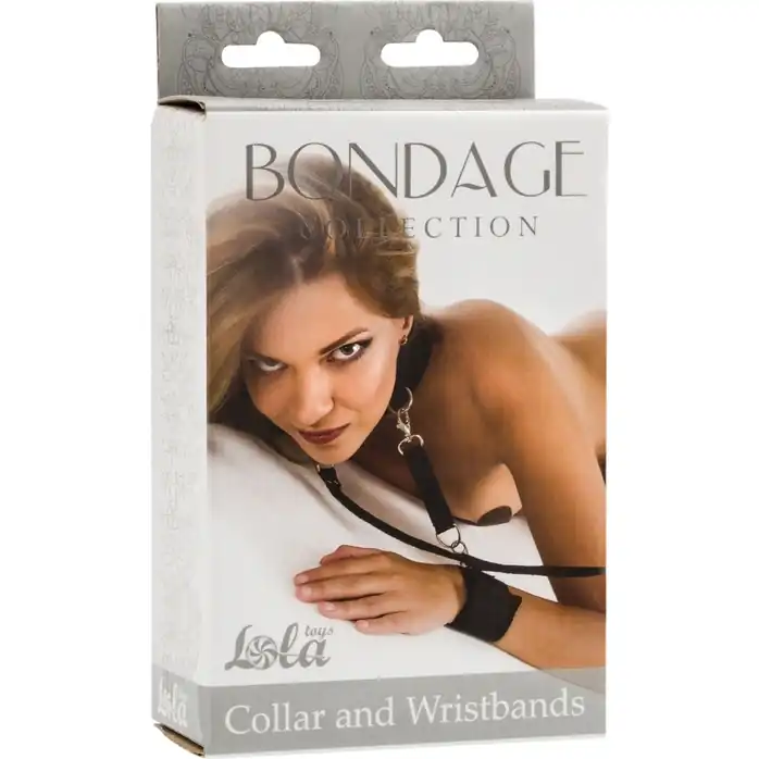 Ошейник с наручниками Bondage Collection Collar and Wristbands One Size - Bondage Collection