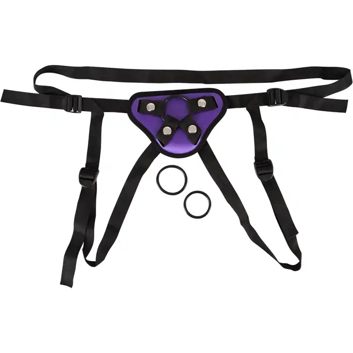 Фиолетовые трусики для насадок с креплением кольцами - You2Toys