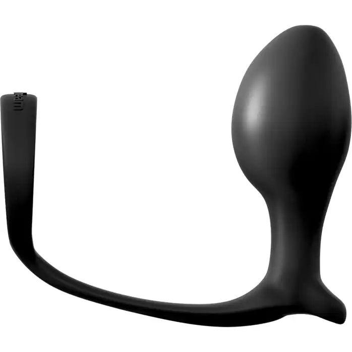 Эрекционное кольцо Ass-Gasm Cockring Advanced Plug с анальной пробкой - Anal Fantasy Collection