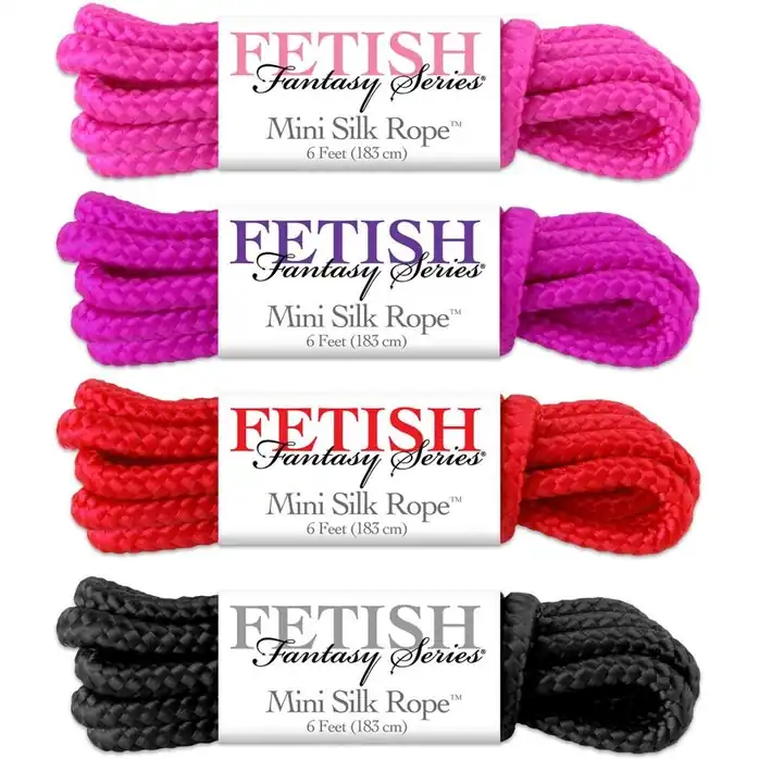 Набор веревок для фиксации Mini Silk Rope Sampler - Fetish Fantasy Series. Фотография 2.