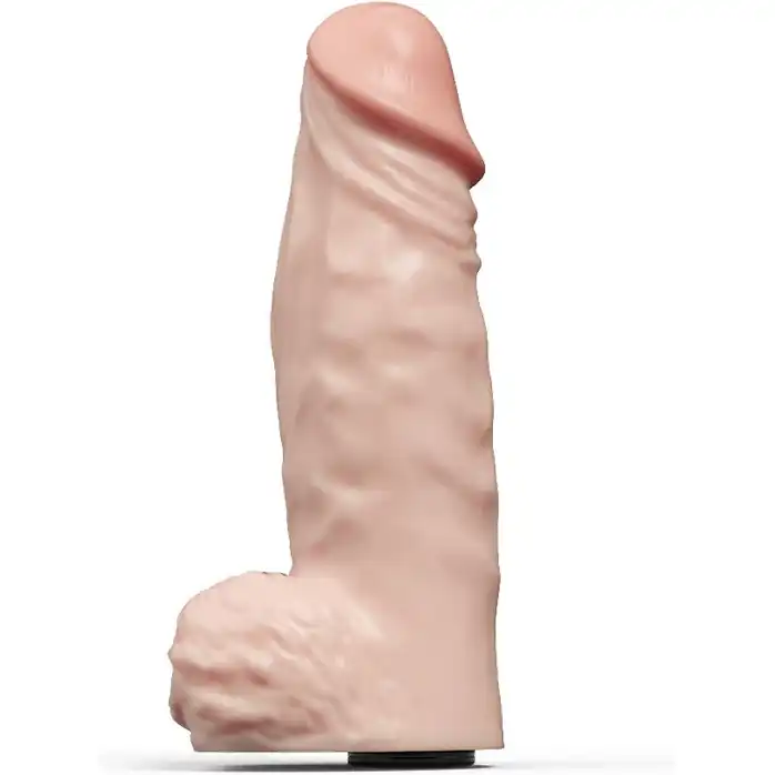 Фаллическая насадка Харнесс UNICOCK 10 с вибрацией - 24,8 см - UNI COCK. Фотография 6.