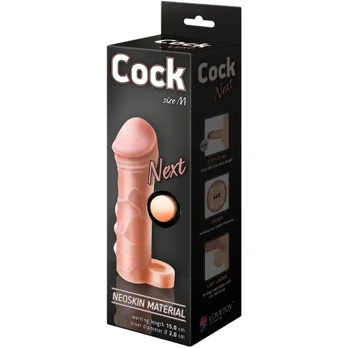 Фаллоудлинитель с кольцом COCK size M - 15 см - COCK NEXT. Фотография 2.