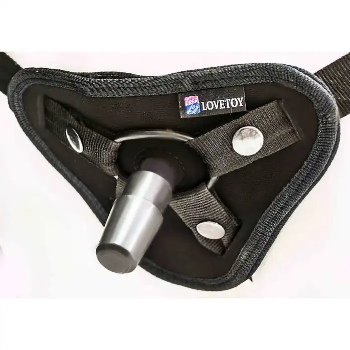 Страпон с 2 насадками и вибрацией UniStrap - 20 и 18 см - HARNESS UNI STRAP. Фотография 3.