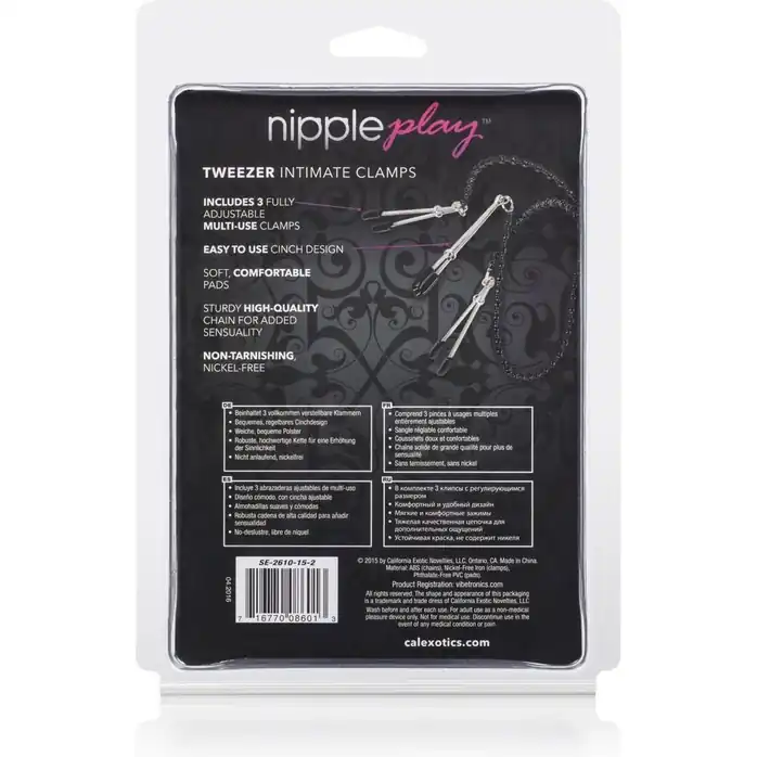 Зажимы на соски Tweezer Intimate Clamps - Nipple Play. Фотография 5.