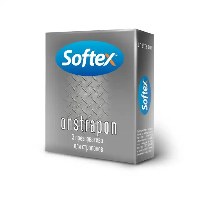 Презервативы для страпонов Softex Onstrapon - 3 шт