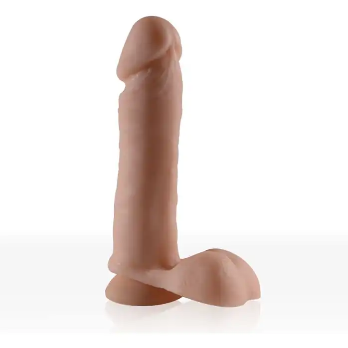 Телесный фаллоимитатор на присоске Sitabella - 18,4 см - Real Toys Collection